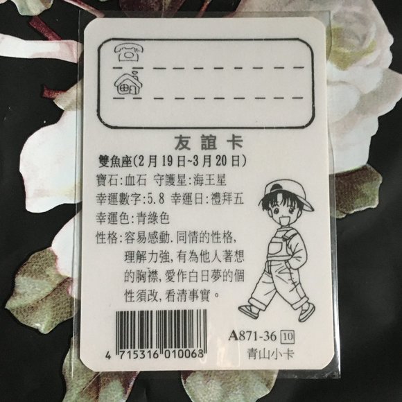 90s Vintage Japanese Fushigi Yugi Plastic Luggage ID Cards - Picture 8 of 8